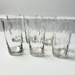 Set Of 6 Lovely Water Or Juice Glasses, Great Design!