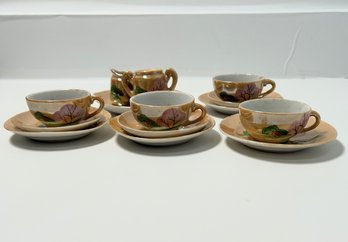 Collection Of Japanese Lusterware Partial Tea Set, Miniatures!