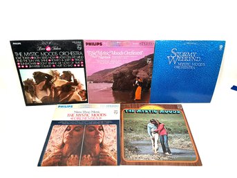 Set Of 5 The Mystic Moods Orchestra Vinyl Records