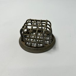 Vintage Metal Flower Frog Cage