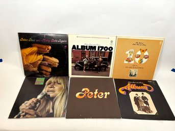 Set Of 6 Peter, Paul, And Mary Vinyl Records