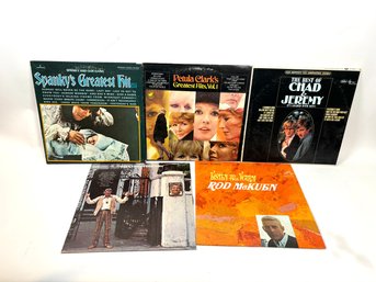 Set Of 5 60s/70s Assorted Artists Vinyl Records