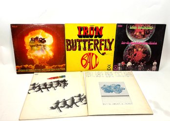 Set Of 5 70s Rock Vinyl Records
