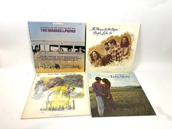 Set Of 4 Vinyl Records: The Mamas And The Papas And Peter Nero