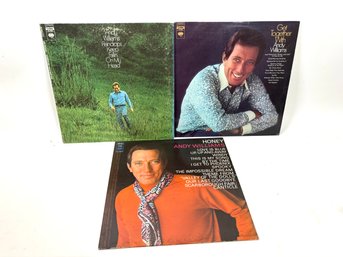 Set Of 3 Andy Williams Vinyl Records