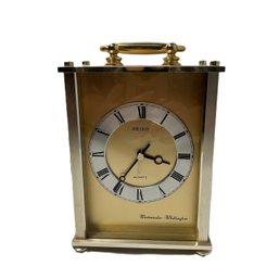 Seiko Quartz Westminster-whittington Desk Clock Works Good