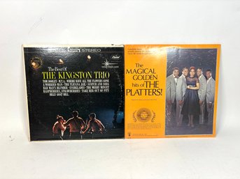Pair Of 60s Vinyl Records: The Kingston Trio & The Platters