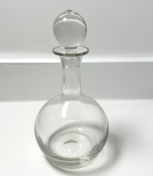 Lovely Clear Glass Decanter With Stopper