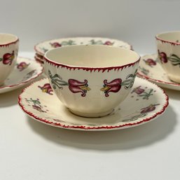 American Limoges Old Dutch Set Of Teacups & Saucers