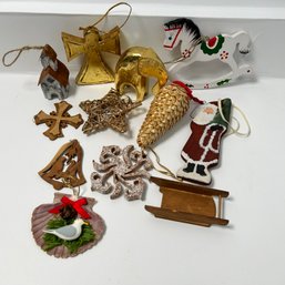 Collection Of Mostly Wooden Ornaments