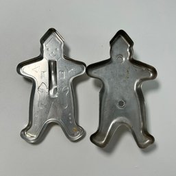 2 Gingerbreadman Metal Cookie Cutters