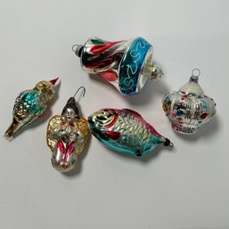 Collection Of Vintage Glass Ornaments