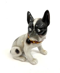 Cute Ceramic Boston Terrier Figurine