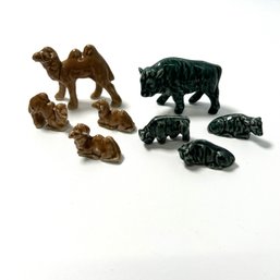 Porcelain Camel & Cattle Figurines Collection