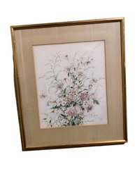 Vintage Jane Chenoweth Painting, Framed, Matted, Signed