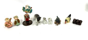Cute Assortment Of Wood And Porcelain Miniatures