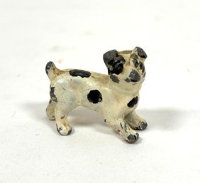 Adorable Miniature Cast Iron Spotted Puppy Dog