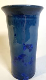 Locally Handmade Multi Shade Blue Vase By Canton Clay Works