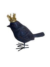 Plastic Crowned Bird Figurine