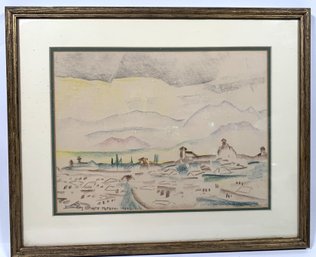 Dudley Crafts Watson 1927 Framed And Matted Artwork