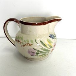 Hand Painted Pottery Creamer By Blue Ridge China