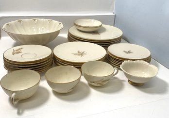 Collection Of Lenox China Serving & Dinnerware Pieces, Including Lenox Wheat, 24k Gold Decorated