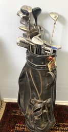 Set Of Golf Clubs In Carry Case, Variety Of Brands
