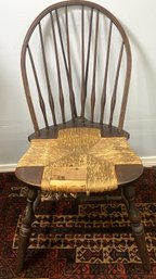 Antique Brace Back Cane Seat Chair