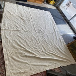 Beautiful Large  White Floral Quilt