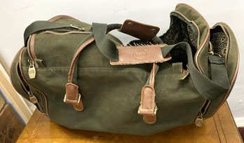 Vintage Green Canvas Venture Duffle Bag