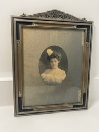 Antique Photograph Portrait In Period Frame