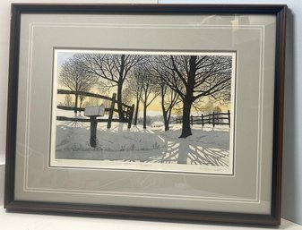 Morning Shadows Limited Edition Print Signed And Numbered, Framed And Matted