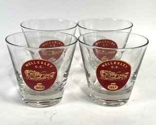 Set Of 4 Wellesley C.c. 1957 Whisky Glasses