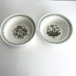 The Botanic Garden Collection: Portmeirion, Made In England Pair Of 6.5inch Bowls