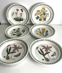 The Botanic Garden Collection: Portmeirion, Made In England Set Of Six 7inch Luncheon Plates