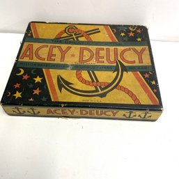 Vintage Game - Acey Deucy The Great Navy Game Milton & Bradley, Springfield Mass No. 4481