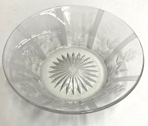 Lovely Clear Glass Pressed Bowl