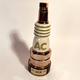 1977 AC Delco Spark Plug, Unique Jim Bean Whiskey Liquor Bottle