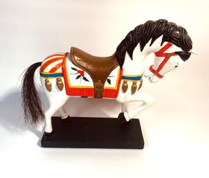 Vintage Small Wooden Carousels Horse Figure