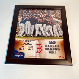 Boston Red Sox 2018 World Series Stats Framed