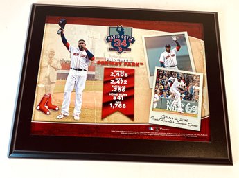 David Ortiz Farwell Fenway Framed