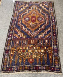 Beautiful  Handwoven Balouchi Rug ,Great Design And Colors!