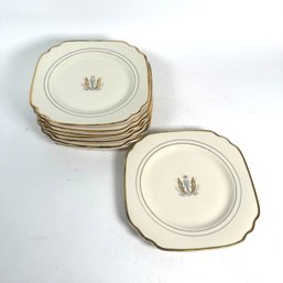 8 Square China Salad Plates By Governor Clinton Syracuse