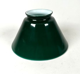 Forest Green Vintage Glass Cone Shaped Lampshade