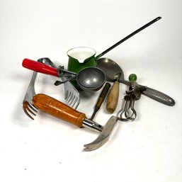Assorted Lot Of Vintage Kitchen Tools