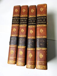 The Life Of Samuel Johnson, LL. D. By James Boswell 1826 Antique Book Set, Complete In 4 Volumes