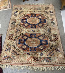 Beautiful Vintage Hand Knotted Rug With Great Design And Colors 54'x80'