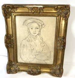 Jean Baptiste Camille Print In A Gold Frame