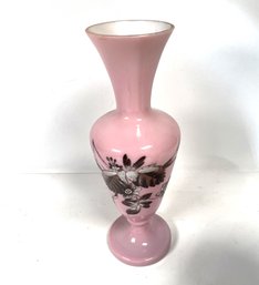 A Fun Pink Painted Vase, About 12inches Tall