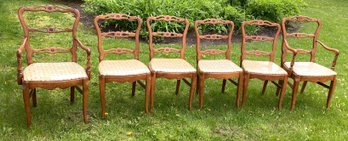 Set Of 6 Styled Phoenix Dinning Room Chairs, Great Condition!